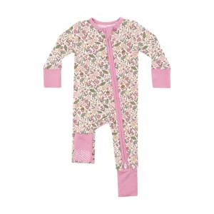 Shop All | Acorn Floral Bamboo 2 Way Zipper Romper - CaringForTots - Professional Baby and Children's Products | Caring for Growth, Caring for Every Moment
