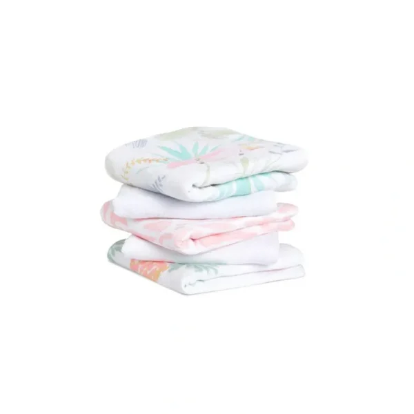 Shop All | aden + anais Essentials Muslin Squares - Tropicalia - 5 Pack - CaringForTots - Professional Baby and Children's Products | Caring for Growth, Caring for Every Moment