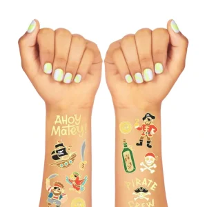 Shop All | Ahoy Matey! Tats - 44 Foil Temporary Tattoos - CaringForTots - Professional Baby and Children's Products | Caring for Growth, Caring for Every Moment