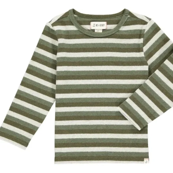 Shop All | Alcoa Long Sleeve - Loden Green Stripe - CaringForTots - Professional Baby and Children's Products | Caring for Growth, Caring for Every Moment