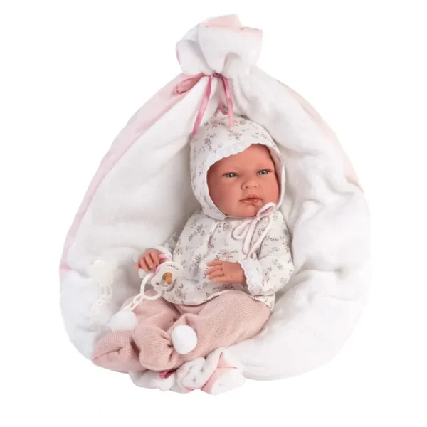 Shop All | Anatomically Correct Baby Doll With Reversible Blanket | 15.7" | Nikki - CaringForTots - Professional Baby and Children's Products | Caring for Growth, Caring for Every Moment