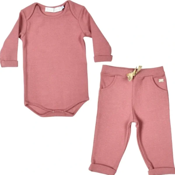 Shop All | Angel | Girls Pink Ribbed Cotton Leggings Set (2) - CaringForTots - Professional Baby and Children's Products | Caring for Growth, Caring for Every Moment