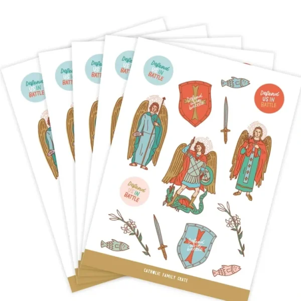 Shop All | Archangels Sticker Sheet 5-pack - CaringForTots - Professional Baby and Children's Products | Caring for Growth, Caring for Every Moment