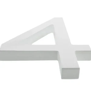 Shop All | Arial Font White Painted Mdf Wood Number 4 (four) 6 Inches - CaringForTots - Professional Baby and Children's Products | Caring for Growth, Caring for Every Moment