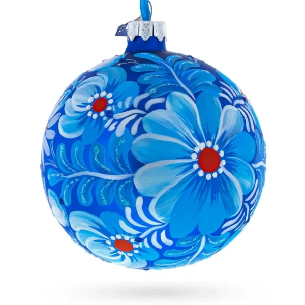 Shop All | Aster Flowers Glass Ball Ornament - CaringForTots - Professional Baby and Children's Products | Caring for Growth, Caring for Every Moment