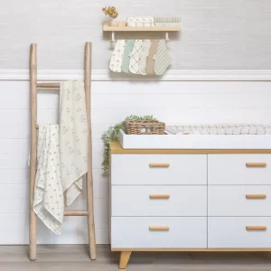 Shop All | Avery Organic Cotton Poppy Single Swaddle - CaringForTots - Professional Baby and Children's Products | Caring for Growth, Caring for Every Moment