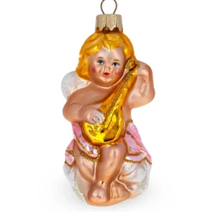 Shop All | Baby Angel Playing Music Glass Christmas Ornament - CaringForTots - Professional Baby and Children's Products | Caring for Growth, Caring for Every Moment