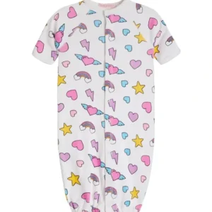 Shop All | Baby Converter Gown - Rainbow Hearts - CaringForTots - Professional Baby and Children's Products | Caring for Growth, Caring for Every Moment