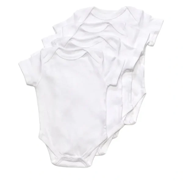 Shop All | Baby Cotton Short Sleeve Bodysuits 4-pack - CaringForTots - Professional Baby and Children's Products | Caring for Growth, Caring for Every Moment