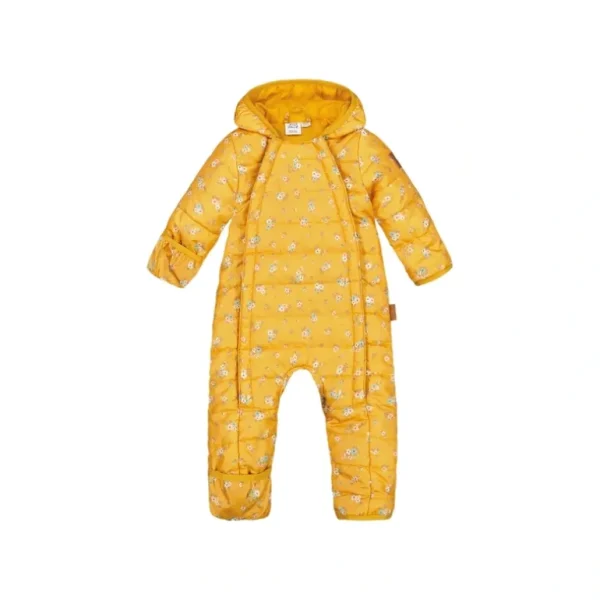 Shop All | Baby Mid-season Quilted One Piece Jaune Little Flowers Print - CaringForTots - Professional Baby and Children's Products | Caring for Growth, Caring for Every Moment