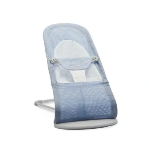Shop All | BabyBjorn Balance Soft Mesh Baby Bouncer - Grey Frame - Fog Blue - CaringForTots - Professional Baby and Children's Products | Caring for Growth, Caring for Every Moment