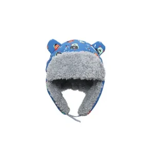 Shop All | Baby/kids Water Repellent Trapper Hat - Monsters (blue) - CaringForTots - Professional Baby and Children's Products | Caring for Growth, Caring for Every Moment
