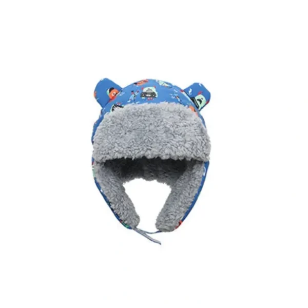 Shop All | Baby/kids Water Repellent Trapper Hat - Monsters (blue) - CaringForTots - Professional Baby and Children's Products | Caring for Growth, Caring for Every Moment