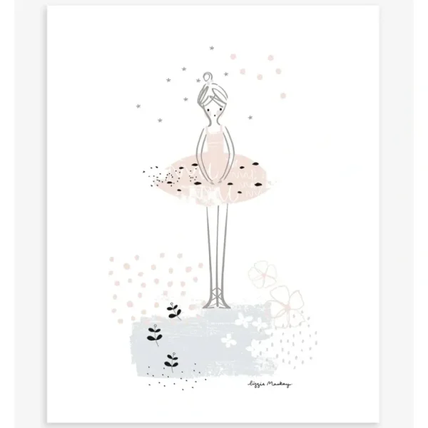 Shop All | Ballerina - Children's Poster - Ballerina Dancer - CaringForTots - Professional Baby and Children's Products | Caring for Growth, Caring for Every Moment