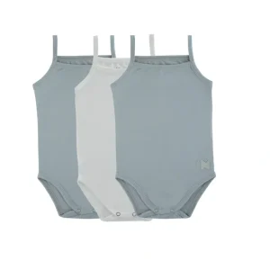 Shop All | Bamboo Cotton Dusty Blue + White (three Pack) - CaringForTots - Professional Baby and Children's Products | Caring for Growth, Caring for Every Moment