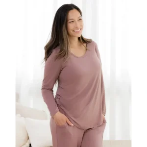 Shop All | Bamboo Maternity & Nursing Long Sleeve T-shirt | Twilight - CaringForTots - Professional Baby and Children's Products | Caring for Growth, Caring for Every Moment