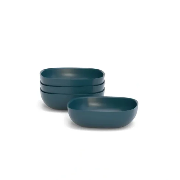 Shop All | Bamboo Solo Salad Bowl - Set Of 4 - Blue Abyss - CaringForTots - Professional Baby and Children's Products | Caring for Growth, Caring for Every Moment