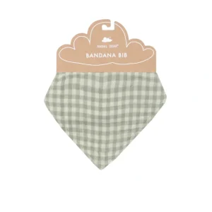 Shop All | Bandana Bib - Mini Green Gingham - CaringForTots - Professional Baby and Children's Products | Caring for Growth, Caring for Every Moment