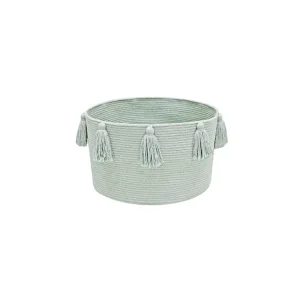 Shop All | Basket Tassels Blue Sage - CaringForTots - Professional Baby and Children's Products | Caring for Growth, Caring for Every Moment