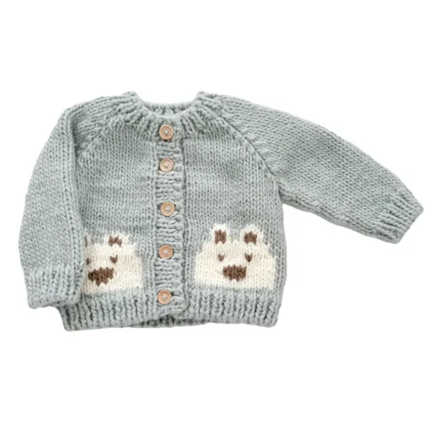 Shop All | Bear Cardigan, Bowie Grey - CaringForTots - Professional Baby and Children's Products | Caring for Growth, Caring for Every Moment