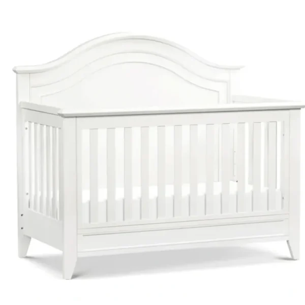 Shop All | Beckett Rustic 4-in-1 Convertible Curve Top Crib - CaringForTots - Professional Baby and Children's Products | Caring for Growth, Caring for Every Moment