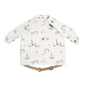 Shop All | Bibado Long Sleeve Coverall Weaning Bib - Serengeti Spaghetti - CaringForTots - Professional Baby and Children's Products | Caring for Growth, Caring for Every Moment