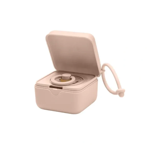 Shop All | BIBS Pacifier Box - Blush - CaringForTots - Professional Baby and Children's Products | Caring for Growth, Caring for Every Moment
