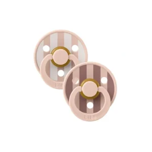 Shop All | BIBS Studio Block Latex Pacifier - 2 Pack - Blush Mix - CaringForTots - Professional Baby and Children's Products | Caring for Growth, Caring for Every Moment
