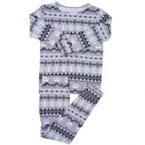 Shop All | Big Kid Pajama - Fair Isle Ski Charcoal - CaringForTots - Professional Baby and Children's Products | Caring for Growth, Caring for Every Moment
