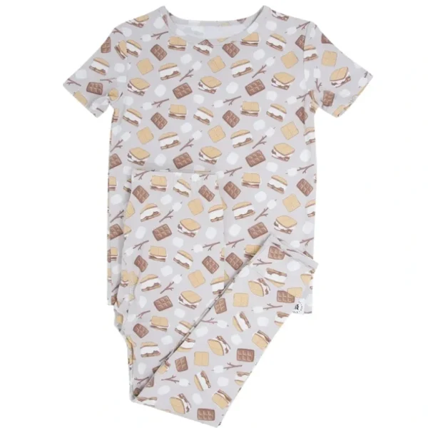 Shop All | Big Kid Pajama S/s - S'mores - CaringForTots - Professional Baby and Children's Products | Caring for Growth, Caring for Every Moment