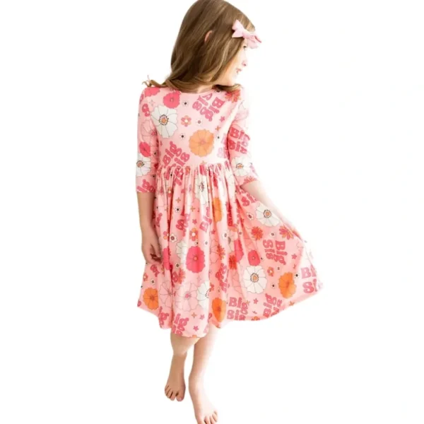 Shop All | Big Sis Floral Twirl Dress - CaringForTots - Professional Baby and Children's Products | Caring for Growth, Caring for Every Moment