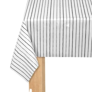 Shop All | Black Pinstripe Tablecloth - CaringForTots - Professional Baby and Children's Products | Caring for Growth, Caring for Every Moment