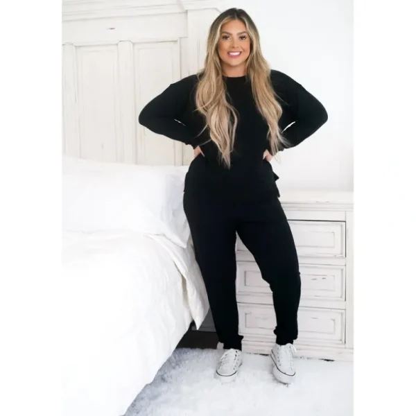 Shop All | Black Terry Dream Women's Pullover - CaringForTots - Professional Baby and Children's Products | Caring for Growth, Caring for Every Moment