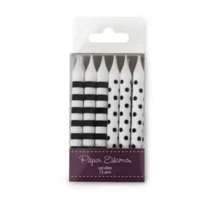 Shop All | Black Tie Candles (12pc) - CaringForTots - Professional Baby and Children's Products | Caring for Growth, Caring for Every Moment