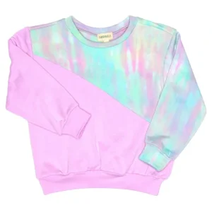 Shop All | Block Pullover in Prism Violet - CaringForTots - Professional Baby and Children's Products | Caring for Growth, Caring for Every Moment