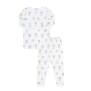 Shop All | Blue Balloons Print Pajama - CaringForTots - Professional Baby and Children's Products | Caring for Growth, Caring for Every Moment