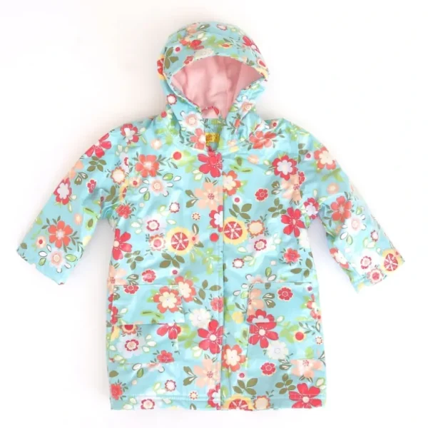 Shop All | Blue Floral Raincoat - CaringForTots - Professional Baby and Children's Products | Caring for Growth, Caring for Every Moment