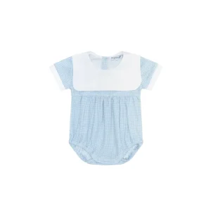 Shop All | Blue Gingham Baby Bubble - CaringForTots - Professional Baby and Children's Products | Caring for Growth, Caring for Every Moment