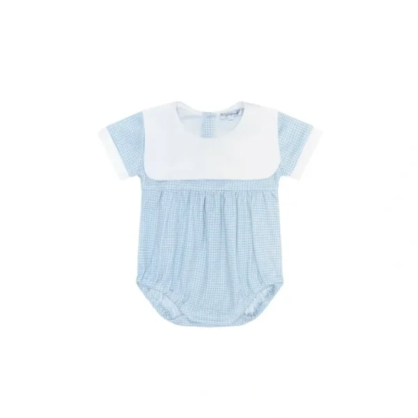 Shop All | Blue Gingham Baby Bubble - CaringForTots - Professional Baby and Children's Products | Caring for Growth, Caring for Every Moment