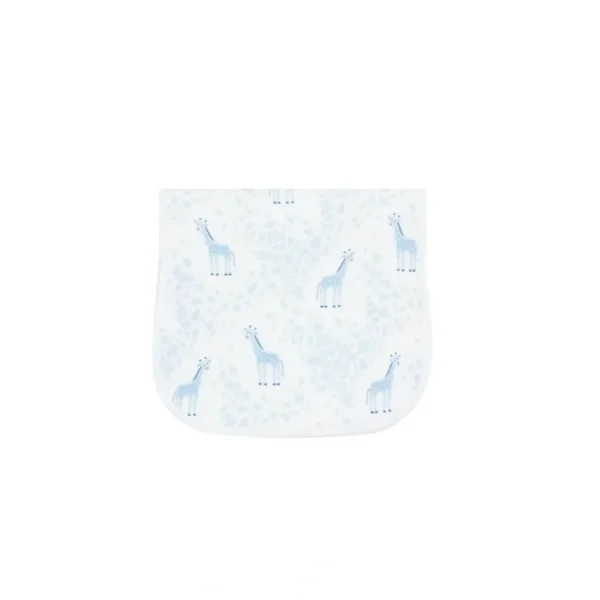 Shop All | Blue Giraffe Print Burp Cloth - CaringForTots - Professional Baby and Children's Products | Caring for Growth, Caring for Every Moment