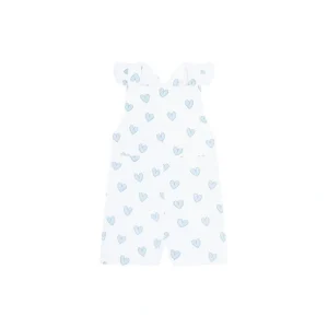 Shop All | Blue Heart Print Romper - CaringForTots - Professional Baby and Children's Products | Caring for Growth, Caring for Every Moment