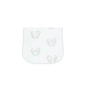 Shop All | Blue Lamb Print Burp Cloth - CaringForTots - Professional Baby and Children's Products | Caring for Growth, Caring for Every Moment