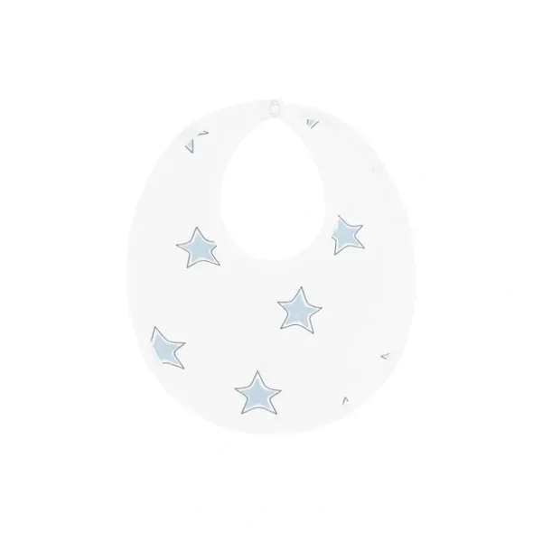Shop All | Blue Stars Print Bib - CaringForTots - Professional Baby and Children's Products | Caring for Growth, Caring for Every Moment