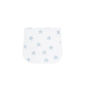 Shop All | Blue Stars Print Burp Cloth - CaringForTots - Professional Baby and Children's Products | Caring for Growth, Caring for Every Moment