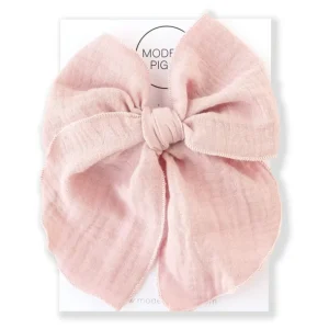 Shop All | Blush | Gauze Party Bow - CaringForTots - Professional Baby and Children's Products | Caring for Growth, Caring for Every Moment