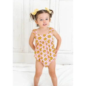 Shop All | Blushin' Checkers Dream Bubble Romper - CaringForTots - Professional Baby and Children's Products | Caring for Growth, Caring for Every Moment