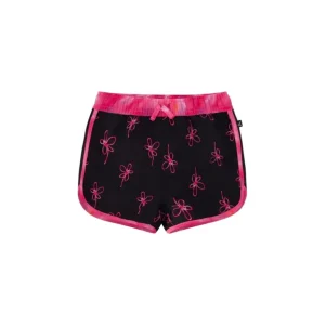 Shop All | Boardshort Black Printed Swirl Flowers - CaringForTots - Professional Baby and Children's Products | Caring for Growth, Caring for Every Moment