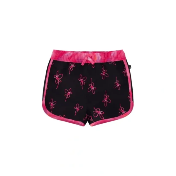 Shop All | Boardshort Black Printed Swirl Flowers - CaringForTots - Professional Baby and Children's Products | Caring for Growth, Caring for Every Moment