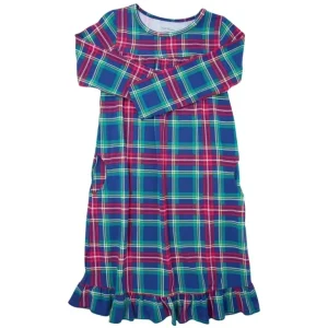 Shop All | Boho Dress - Navy Tartan - CaringForTots - Professional Baby and Children's Products | Caring for Growth, Caring for Every Moment