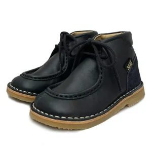 Shop All | Boomer Kids Wallabee Boot Navy Leather - CaringForTots - Professional Baby and Children's Products | Caring for Growth, Caring for Every Moment